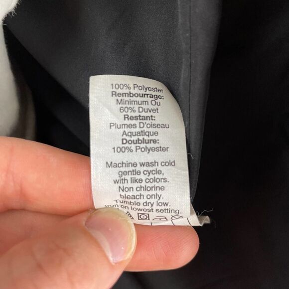 J. Crew Factory Quilted Herringbone Puffer Vest in Black & White, size XS - EUC - Picture 4 of 5